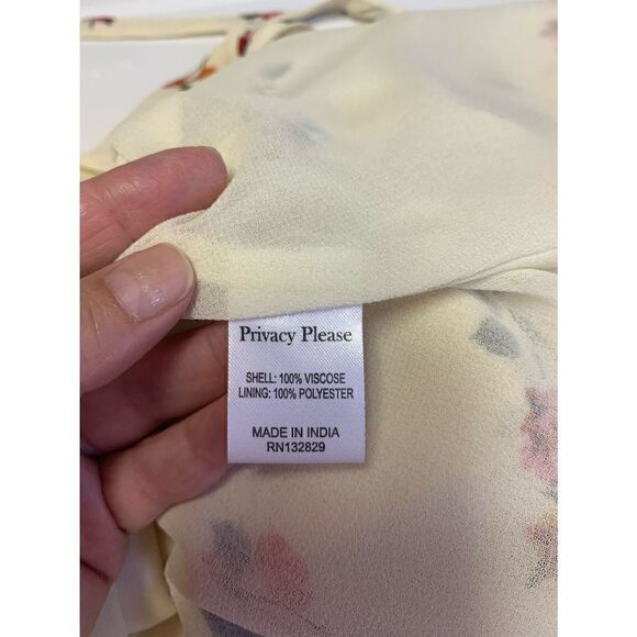 Privacy Please Yellow Floral Mini Dress Size XS - Picture 9 of 11